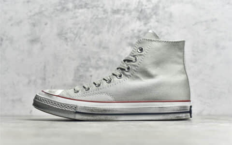 匡威经典灰色做旧高帮 Converse All Star 匡威做旧 匡威All Star灰色 货号：172670C