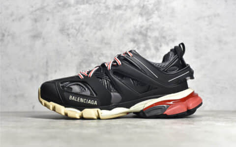 巴黎世家3.0三代黑红概念鞋 Balenciaga Sneaker Tess s.Gomma MAILLE 莆田巴黎世家货源