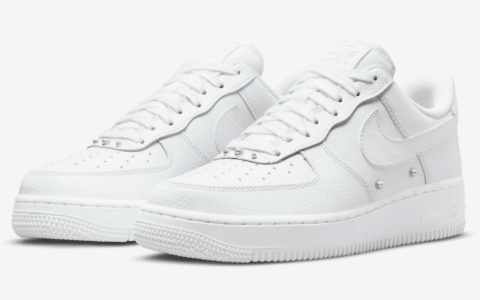 耐克空军纯白低帮 耐克空军珍珠 Nike Air Force 1 “Pearl” 耐克空军荔枝皮 货号：DQ0231-100