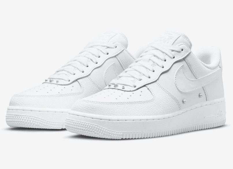 耐克空军纯白低帮 耐克空军珍珠 Nike Air Force 1 “Pearl” 耐克空军荔枝皮 货号：DQ0231-100