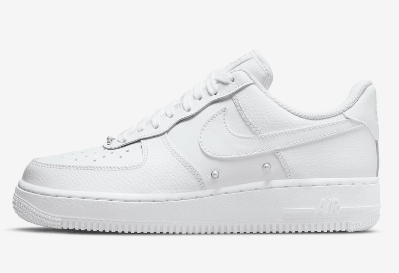 耐克空军纯白低帮 耐克空军珍珠 Nike Air Force 1 “Pearl” 耐克空军荔枝皮 货号：DQ0231-100