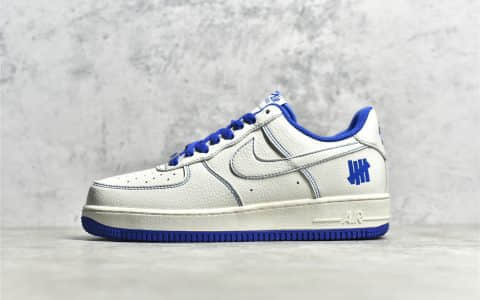 耐克空军Undefeated联名白蓝低帮 Undefeated x NikeAir Force 1’07 耐克空军货源 货号：UN1570-680