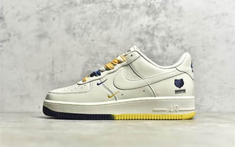 耐克空军孟菲斯灰熊 Nike Air Force 1’07 Low Su19 耐克空军NBA联名 耐克空军米蓝黄 货号：TN2569-307