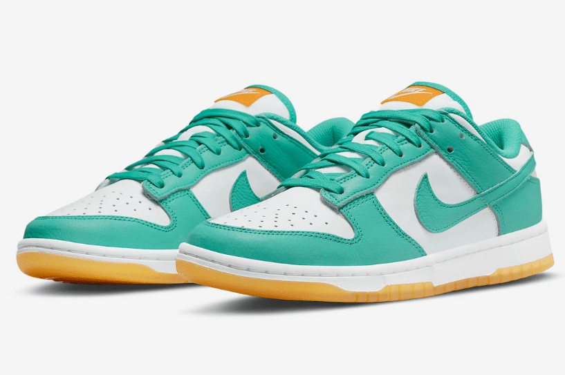 耐克Dunk蒂芙尼低帮 Nike Dunk Low “Turquoise and Orange” 耐克Dunk白绿低帮 货号：DV2190-100