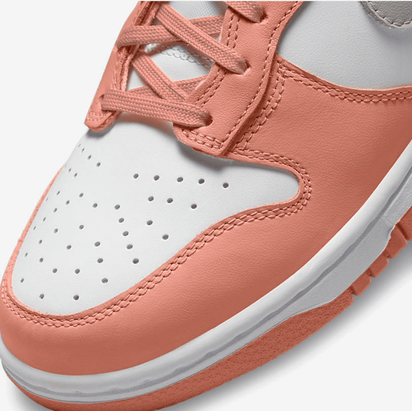 耐克Dunk水蜜桃装扮新配色 Nike Dunk High WMNS 耐克Dunk粉色高帮 货号：DD1869-600