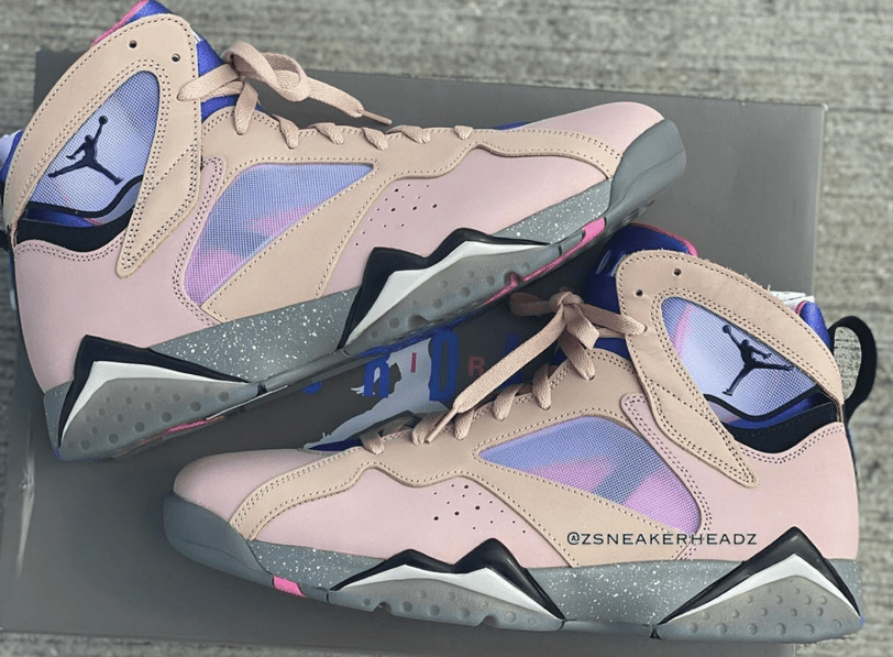 AJ7蓝宝石高帮 Air Jordan 7 SE “Sapphire” 新配色AJ7粉色高帮 货号：DJ2636-204