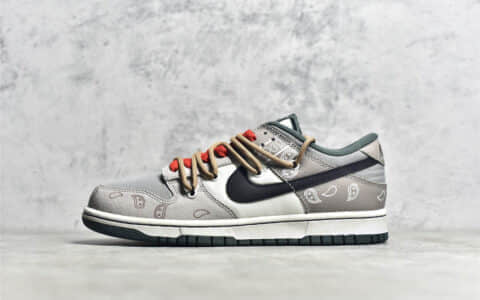 耐克Dunk腰果花低帮 Nike Dunk Low 耐克Dunk腰果花烟熏紫解构VIBE风 货号：DH0957-100