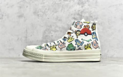 匡威宝可梦联名 匡威神奇宝贝联名高帮 pokémon x converse chuck taylor 匡威卡通 货号：A01652C