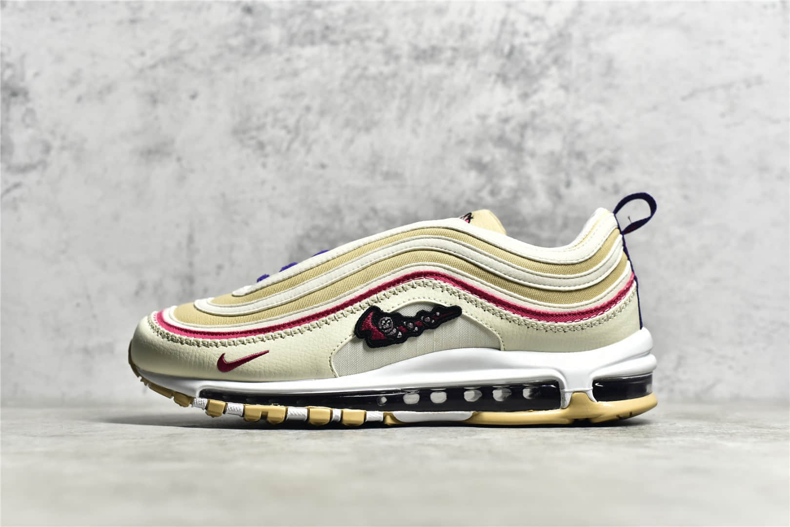 耐克MAX97子弹新配色 Nike Air Max 97 Air Sprung "Iron Grey" 米紫刺绣 货号：DH4759-200