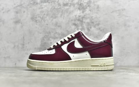 耐克空军白酒红低帮板鞋 Nike Air Force 1 Low 耐克空军带芯片纯原版本 货号：DQ8583-100