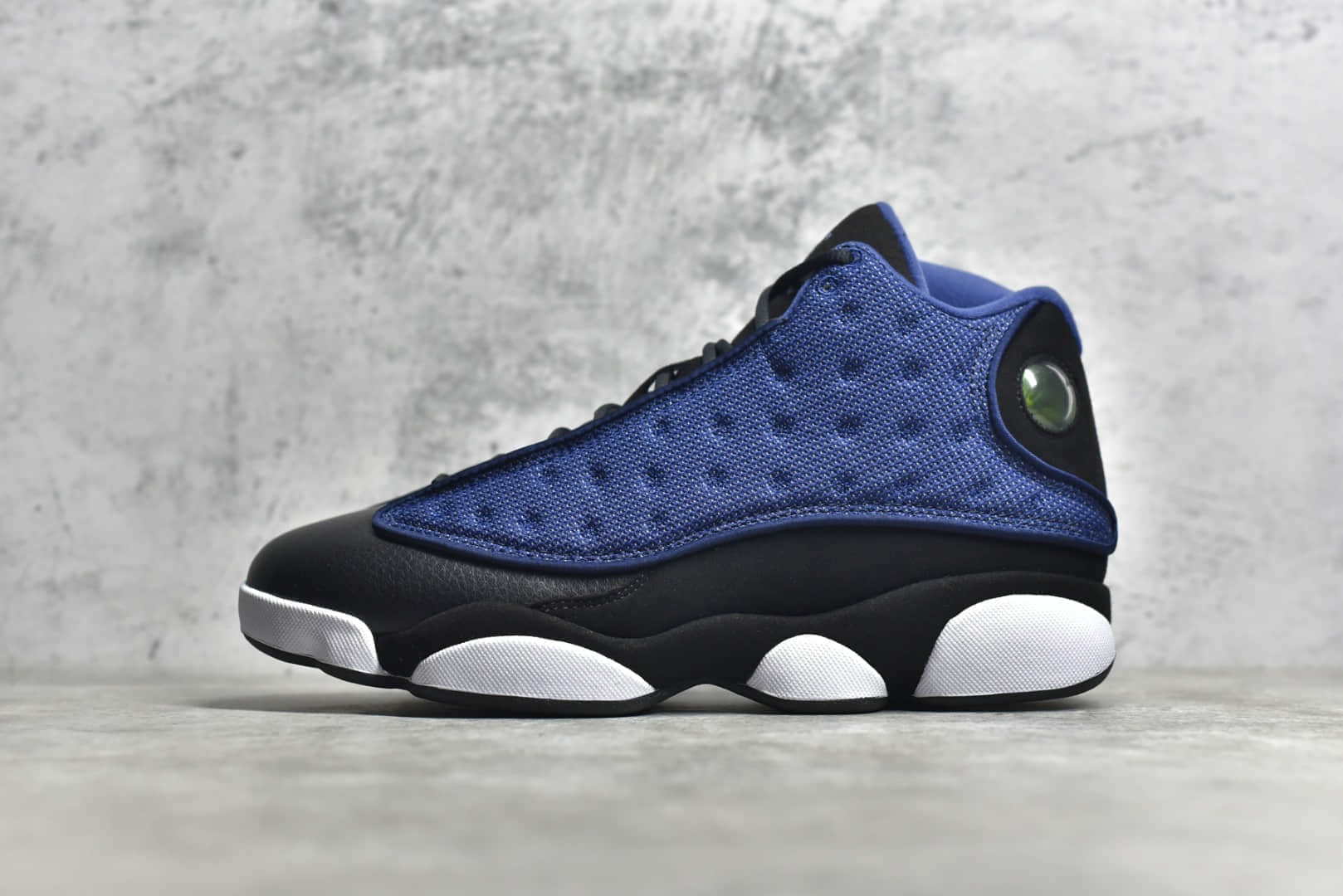 AJ13黑蓝高帮实战球鞋H12纯原版本 AJ13复刻 Air Jordan 13 “Brave Blue” AJ13真猫眼 货号：DJ5982-400