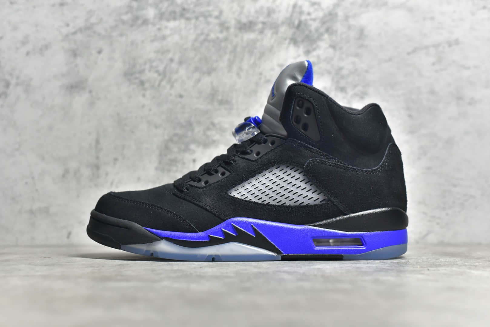 AJ5黑蓝高帮实战球鞋 Air Jordan 5 Retro 高仿AJ AJ5缓震球鞋 AJ5黑色 货号：CT4838-004