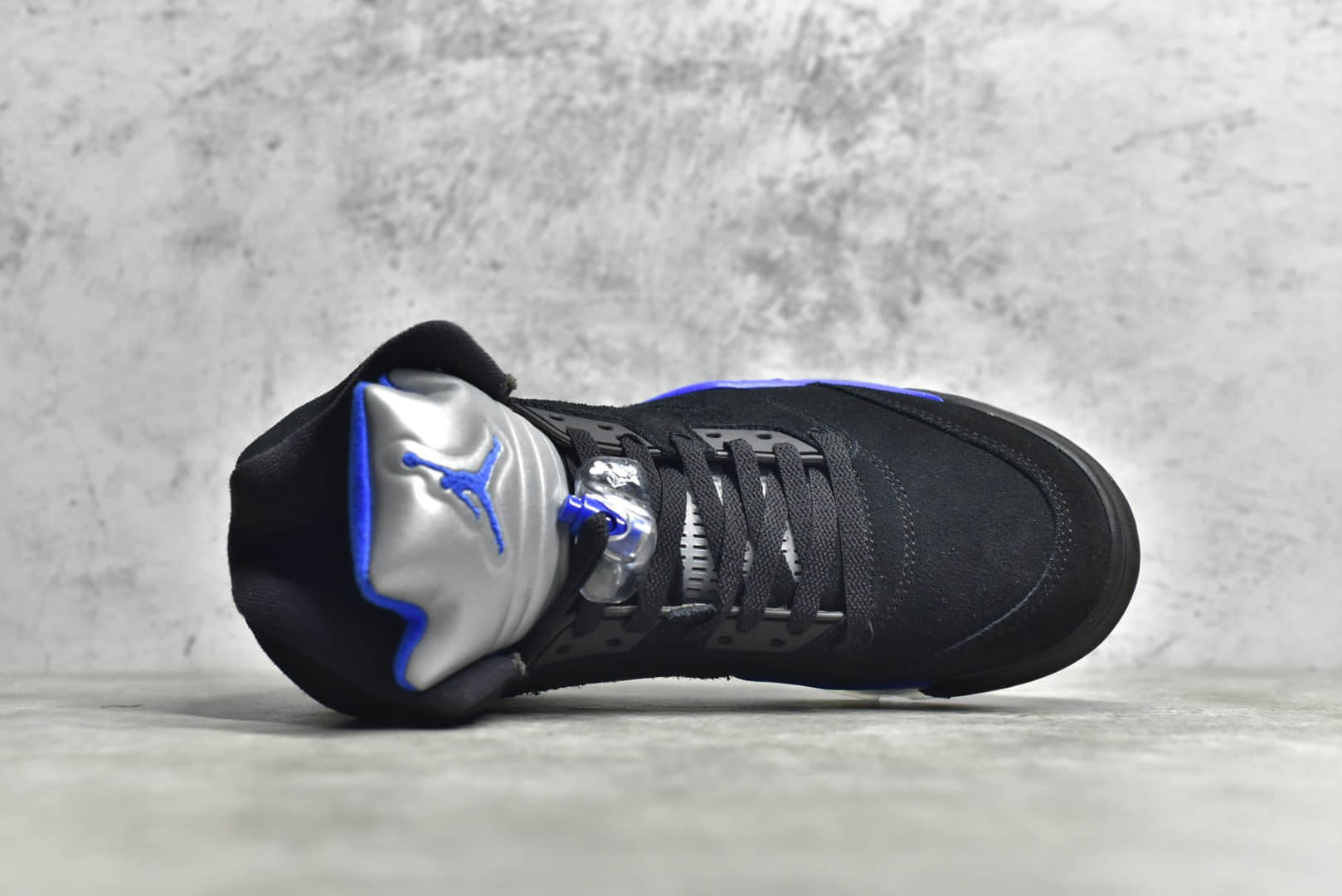 AJ5黑蓝高帮实战球鞋 Air Jordan 5 Retro 高仿AJ AJ5缓震球鞋 AJ5黑色 货号：CT4838-004-潮流者之家