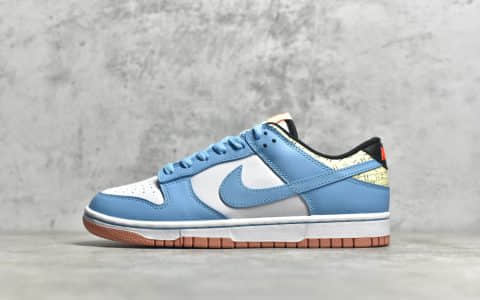 耐克Dunk白蓝欧文低帮 Nike Dunk Low Retro 白蓝 耐克Dunk带气垫正品 货号：DN4179-400