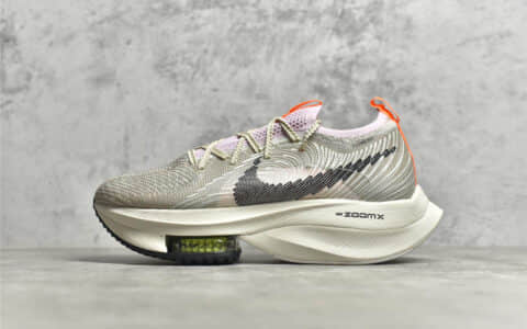 耐克破坏者2代马拉松气垫灰色 Nike Air Zoom Alphafly NEXT％ 耐克夏季透气跑鞋 货号：DB0129-001