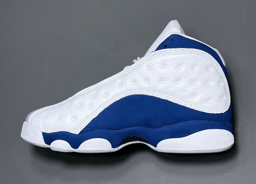 AJ13法国蓝新配色太好看了 Air Jordan 13 “French Blue” AJ13白蓝实战球鞋 货号：414571-164