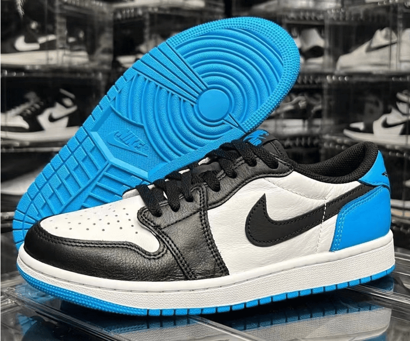 AJ1白蓝低帮Air Jordan 1 Low OG “UNC” AJ1海军蓝 AJ1黑曜石低帮新款实物图 货号：CZ0790-104