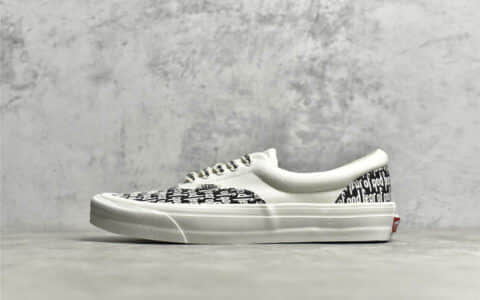 万斯FOG联名白色一脚蹬 Fear Of God x Vans Era 95 Reissue 万斯FOG恐惧上帝限量联名 万斯硫化帆布鞋