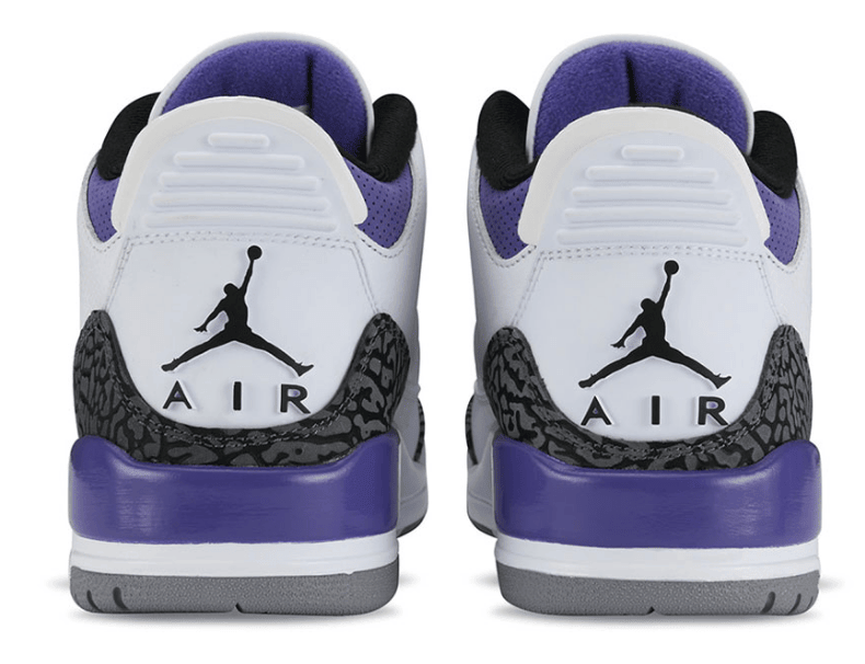 AJ3白紫最新实物图 Air Jordan 3 “Dark Iris” 新款AJ3发售日期 货号：CT8532-105