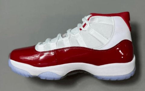 AJ11樱桃大魔王最新实物图 Air Jordan 11 “Cherry” 实战球鞋AJ11白红AJ真碳 货号：CT8012-116