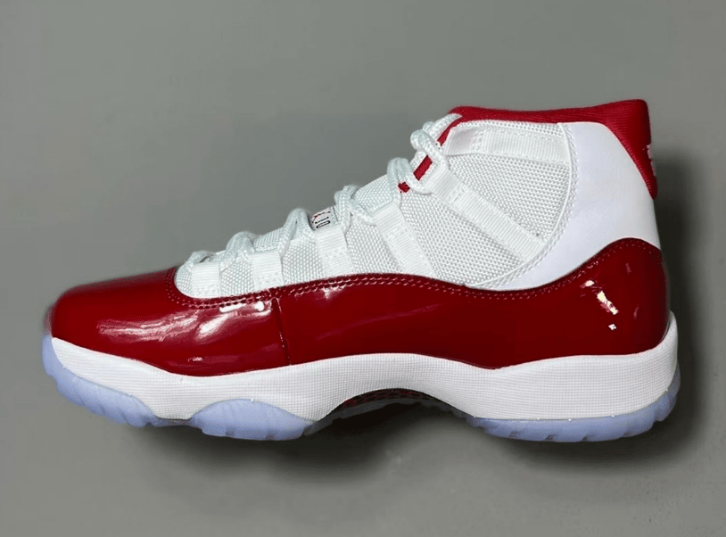 AJ11樱桃大魔王最新实物图 Air Jordan 11 “Cherry” 实战球鞋AJ11白红AJ真碳 货号：CT8012-116