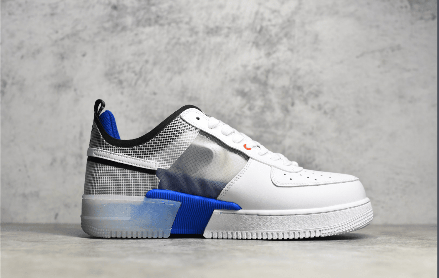 耐克空军一号网纱镂空米蓝低帮 Nike Air Force 1 Low 莆田耐克空军工厂 货号：DH7615-101