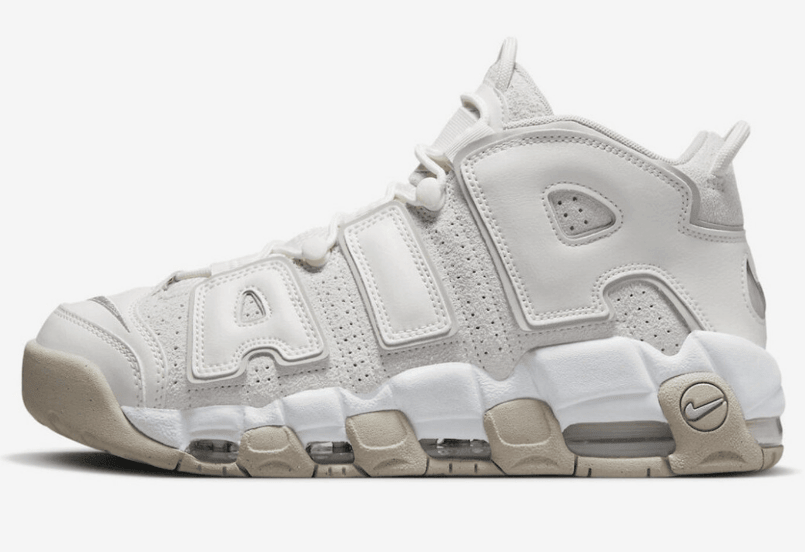 耐克皮蓬新配色官图 Nike Air More Uptempo “Phantom” 实战耐克皮蓬米白色球鞋 货号：DM0581-001