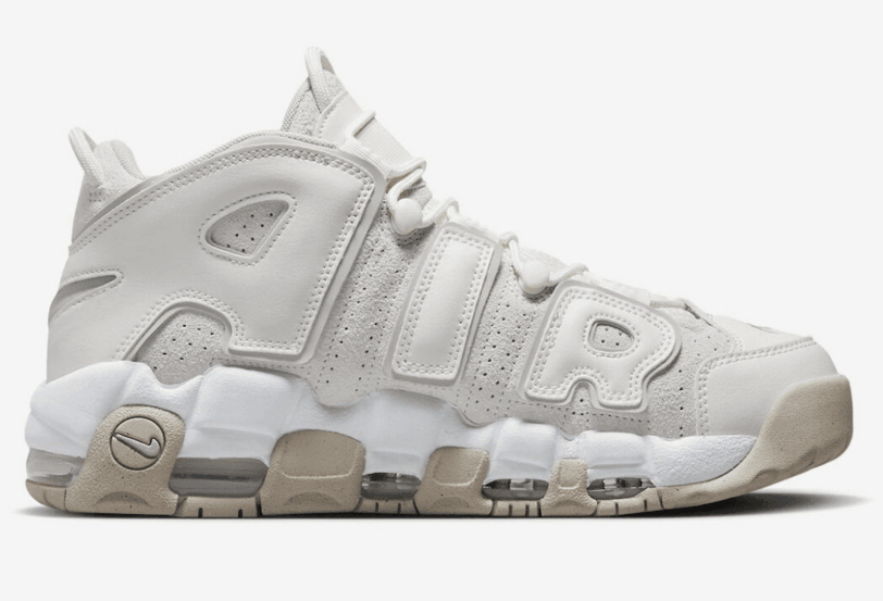 耐克皮蓬新配色官图 Nike Air More Uptempo “Phantom” 实战耐克皮蓬米白色球鞋 货号：DM0581-001