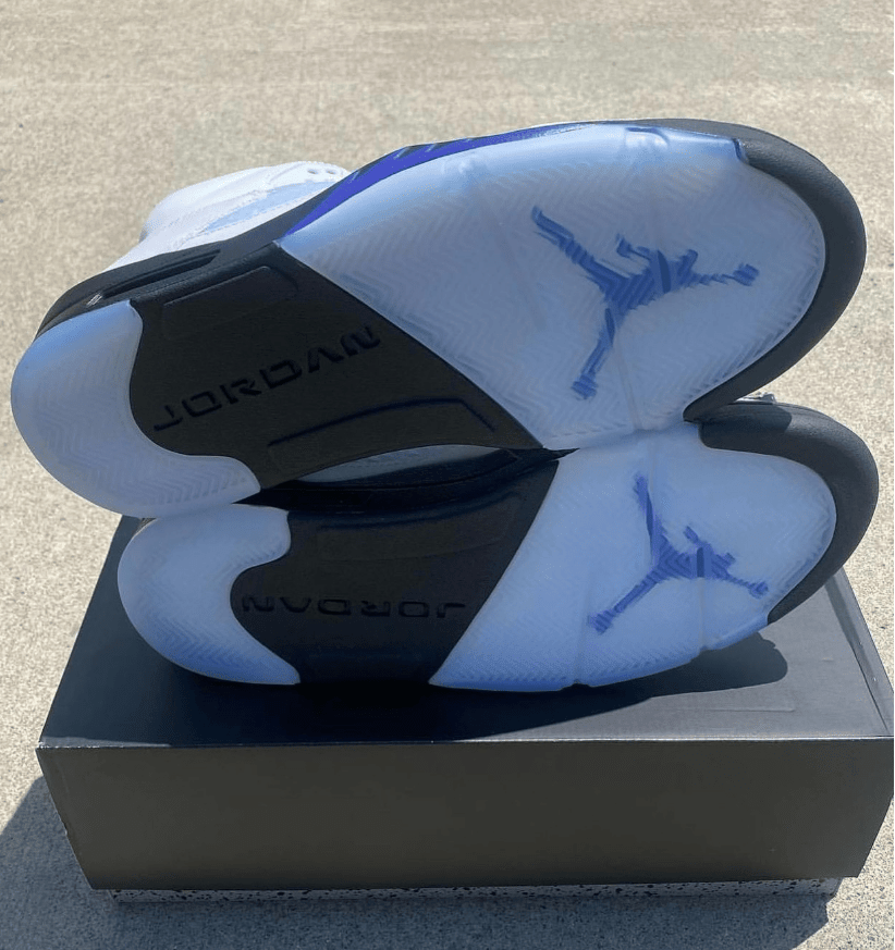 AJ5康扣新款实物图 Air Jordan 5 “Concord” AJ5白蓝反光发售日期 货号：DD0587-141