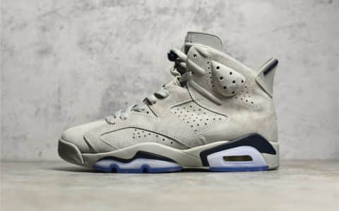 AJ6乔治城灰色实战球鞋 Air Jordan 6 Retro “Georgetown” AJ6灰色麂皮原厂皮料 货号：CT8529 012