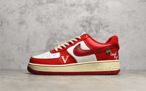 耐克空军白红低帮原装级别 Nike Air Force 1 Low 耐克空军一号82 货号：DO5220-162