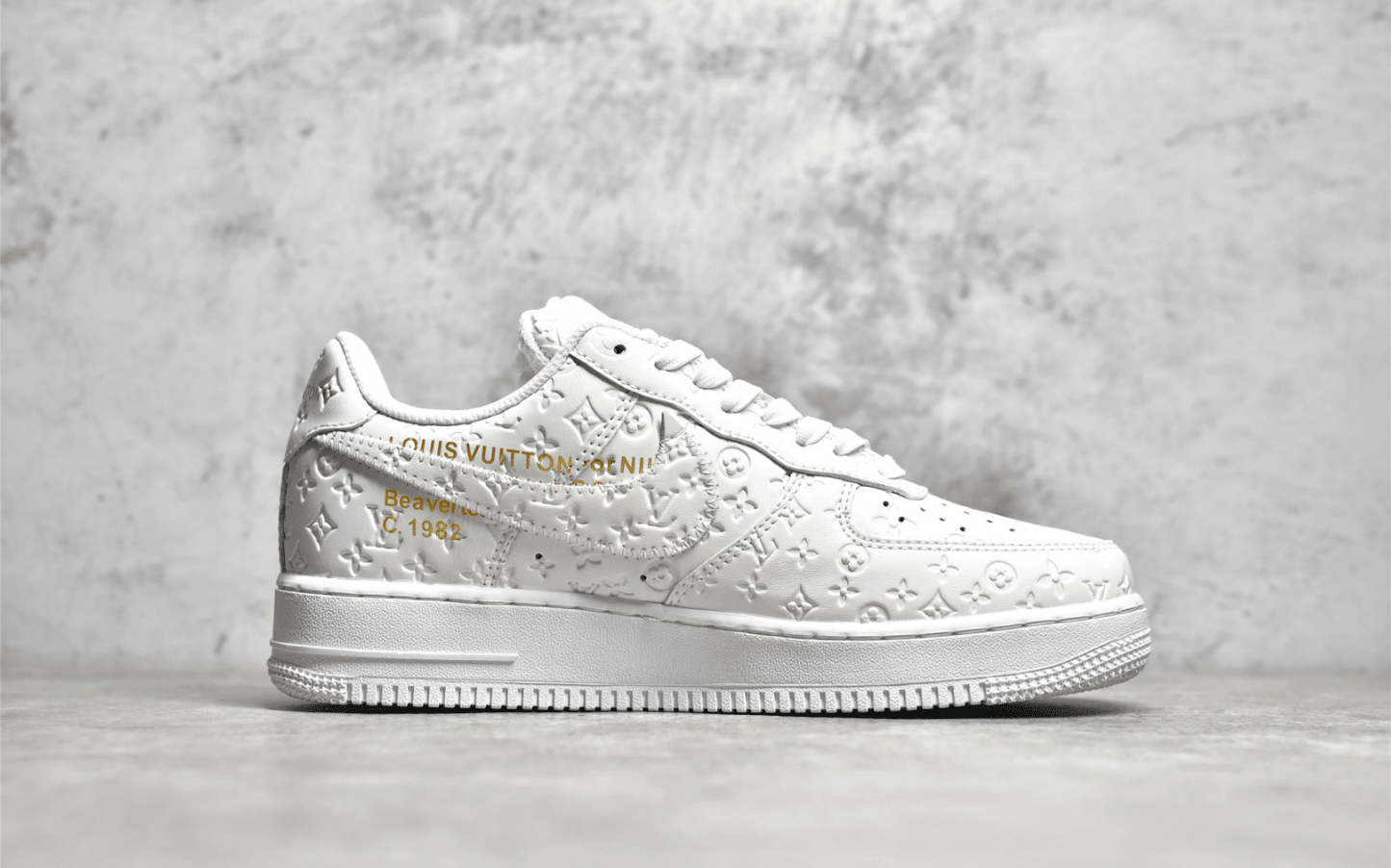 耐克空军LV联名白色低帮 Nike Air Force 1 Low 耐克空军工厂 耐克代工厂 货号：LD-0212