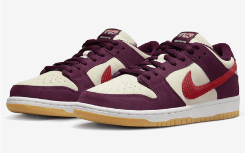 耐克Dunk SB滑板团体联名款 Skate Like a Girl x Nike SB Dunk Low 耐克Dunk灯丝绒 货号：DX4589-600