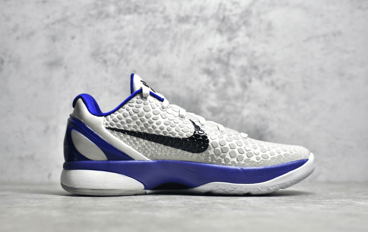 耐克科比6代实战篮球鞋 Nike Kobe 6"CONCORD" 灭世纯原版本科比白蓝球鞋 货号：436311-100