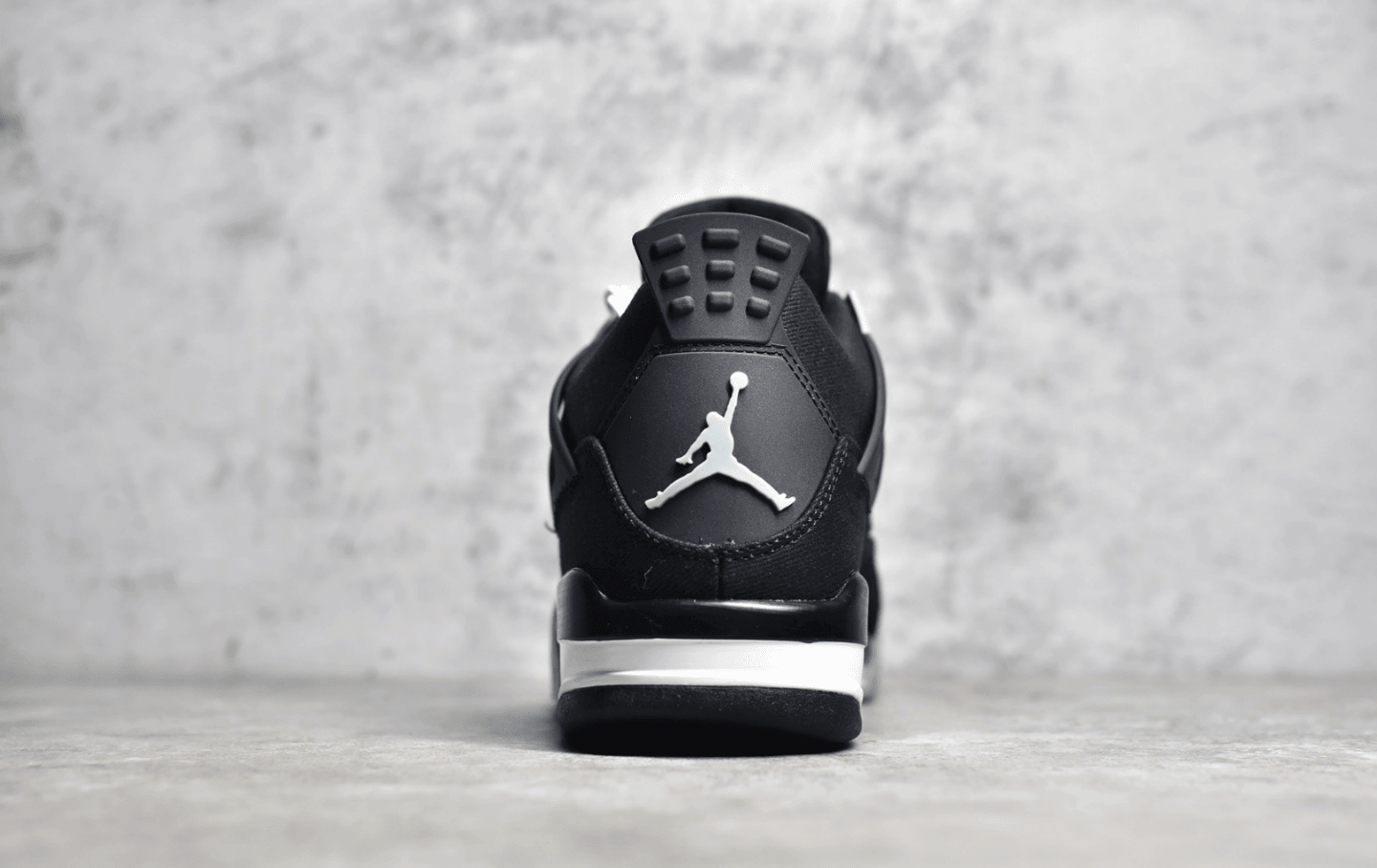 AJ4酷黑单宁实战球鞋 Air Jordan 4 Retro"Black Canvas" AJ4黑色 耐克新款缓震球鞋 货号：DH7138-006