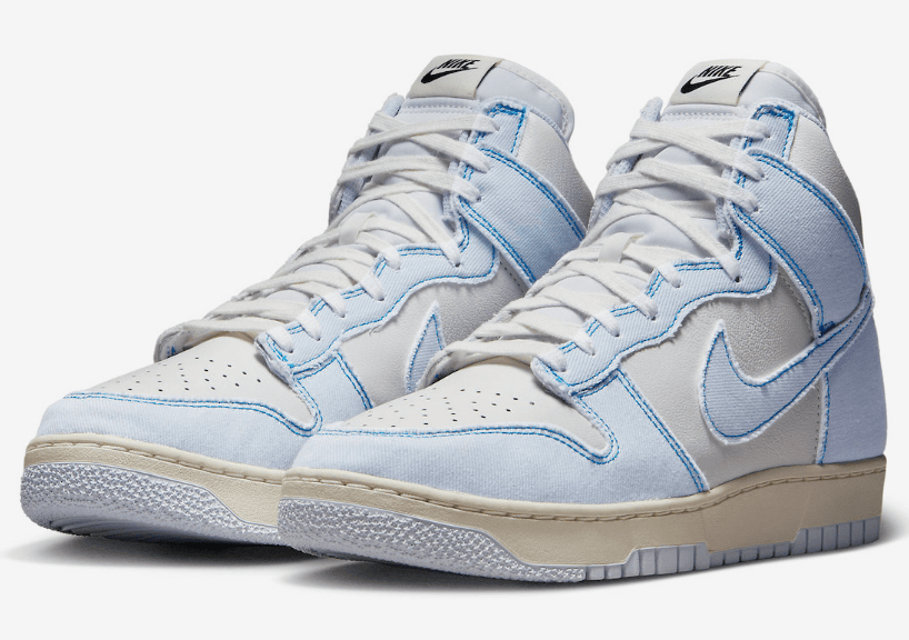 耐克Dunk水洗丹宁 Nike Dunk High 1985 “Blue Denim” 耐克Dunk1985高帮水洗蓝 货号：DQ8799-101