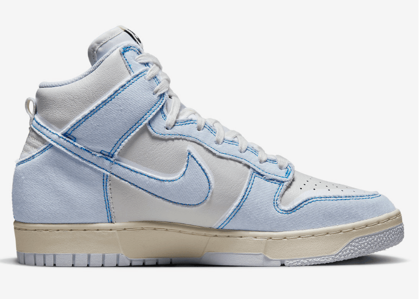 耐克Dunk水洗丹宁 Nike Dunk High 1985 “Blue Denim” 耐克Dunk1985高帮水洗蓝 货号：DQ8799-101