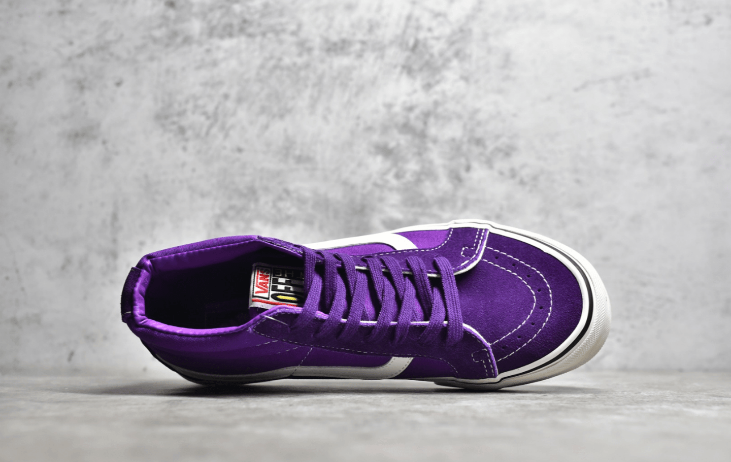 万斯SK8-MID紫色中帮帆布鞋 Vans SK8-Mid 万斯真标硫化板鞋 莆田万斯工厂