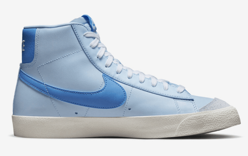 耐克开拓者蓝色高帮新款配色 Nike Blazer Mid 耐克小白鞋 耐克缓震板鞋 货号：FD0304-400