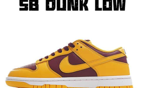 耐克SB Dunk亚利桑那州限定低帮 NIKE SB Dunk Low “Arizona State” 耐克SB Dunk黄棕低帮 货号：DD1391-702