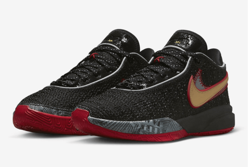 耐克詹姆斯20黑红配色官图 Nike LeBron 20 詹姆斯20代战靴GS版本 货号：DJ5423-001-潮流者之家