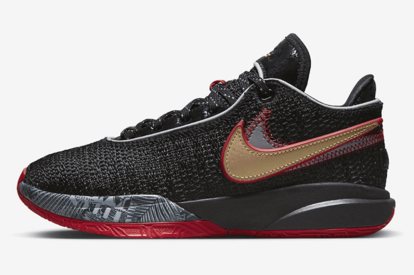 耐克詹姆斯20黑红配色官图 Nike LeBron 20 詹姆斯20代战靴GS版本 货号：DJ5423-001