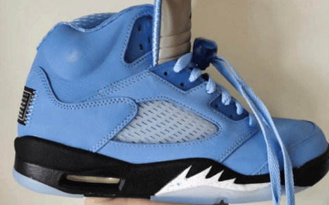 AJ5北卡蓝 Air Jordan 5 “UNC” 新款AJ5蓝色 耐克缓震球鞋 AJ5新款 货号：DV1310-401