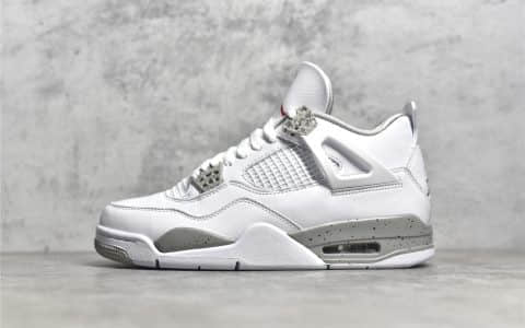 AJJ4白奥利奥 Air Jordan 4 Retro Tech White AJ4白色篮球鞋复刻 货号：CT8527-100