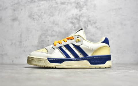 阿迪达斯竞赛系列复古板鞋 adidas Originals Rivalry Low Premium 阿迪达斯Originals板鞋 货号：HO4386