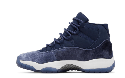 AJ11紫色天鹅绒WMNS规格实物图 Air Jordan 11 WMNS “Midnight Navy” 货号：AR0715-441