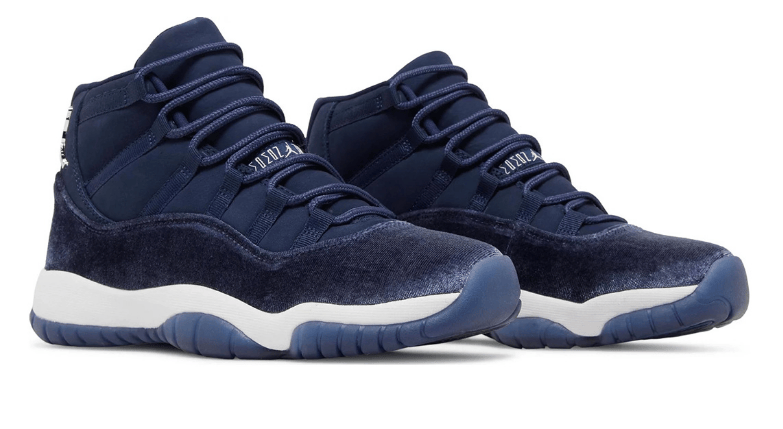 AJ11紫色天鹅绒WMNS规格实物图 Air Jordan 11 WMNS “Midnight Navy” 货号：AR0715-441