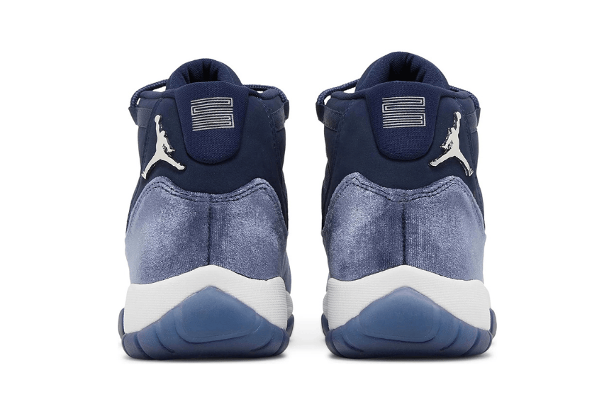 AJ11紫色天鹅绒WMNS规格实物图 Air Jordan 11 WMNS “Midnight Navy” 货号：AR0715-441