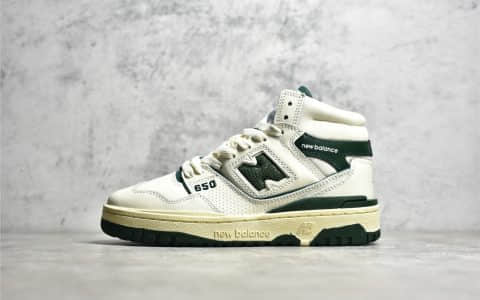 莆田NB650高帮白绿板鞋纯原版本 New Balance BB650R 新百伦650牛皮板鞋 货号：BB650RL1