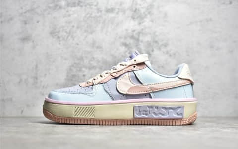 耐克空军Fontanka系列蓝粉色 Nike Air Force 1 Fontanka 耐克空军丰塔卡系列 货号：CW6688-608